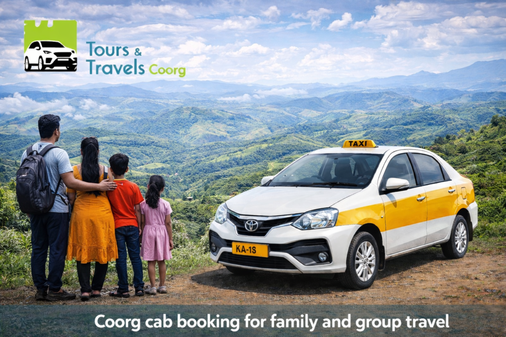 Coorg cab booking for family and group travel