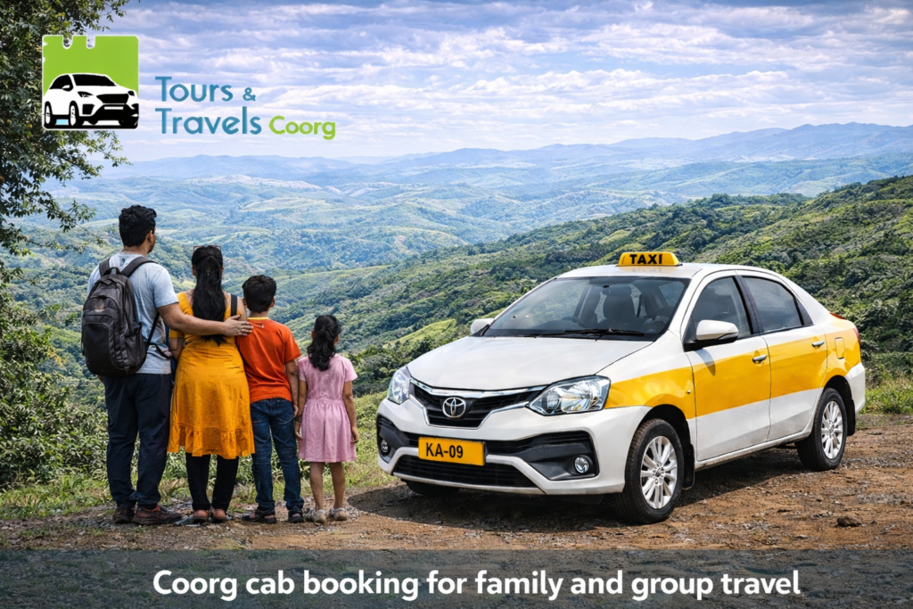 Coorg cab booking for family and group travel