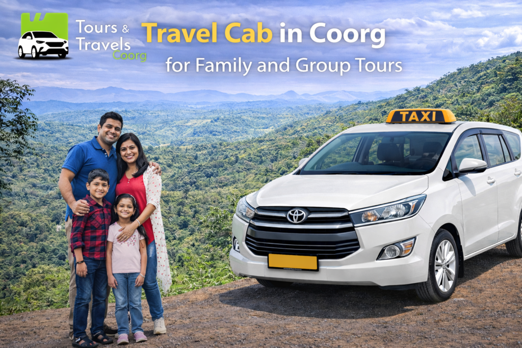 Innova travel taxi in Coorg for comfortable journeys